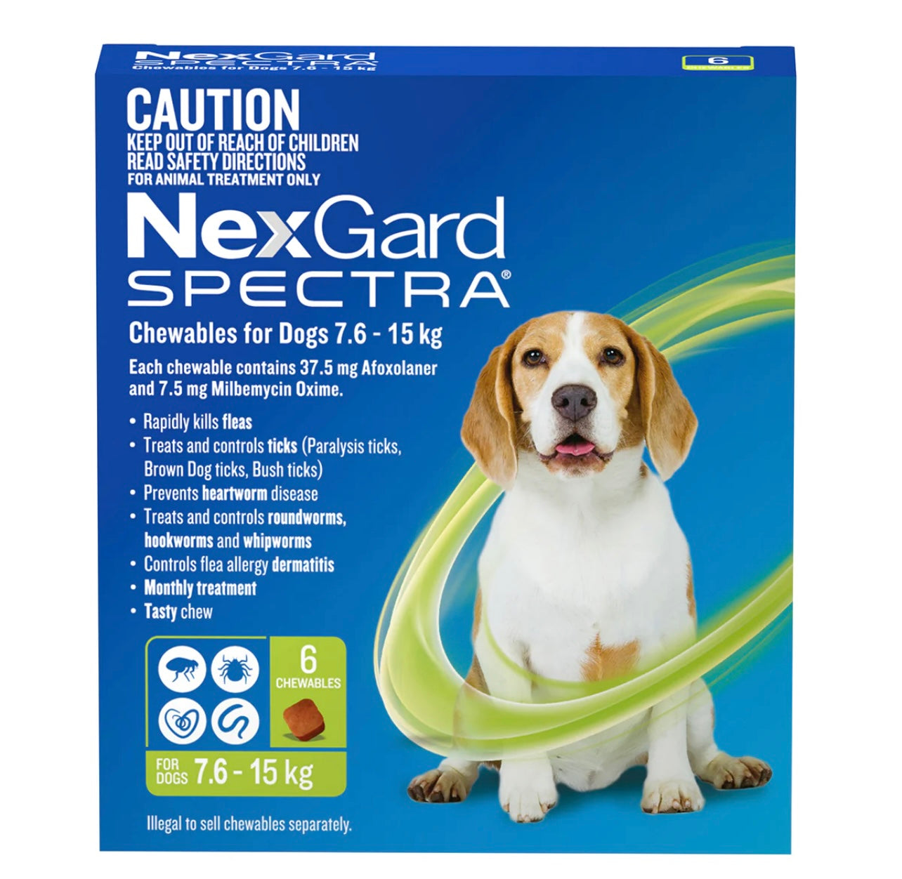 NexGard Spectra 7.6-15kg (3Pack)