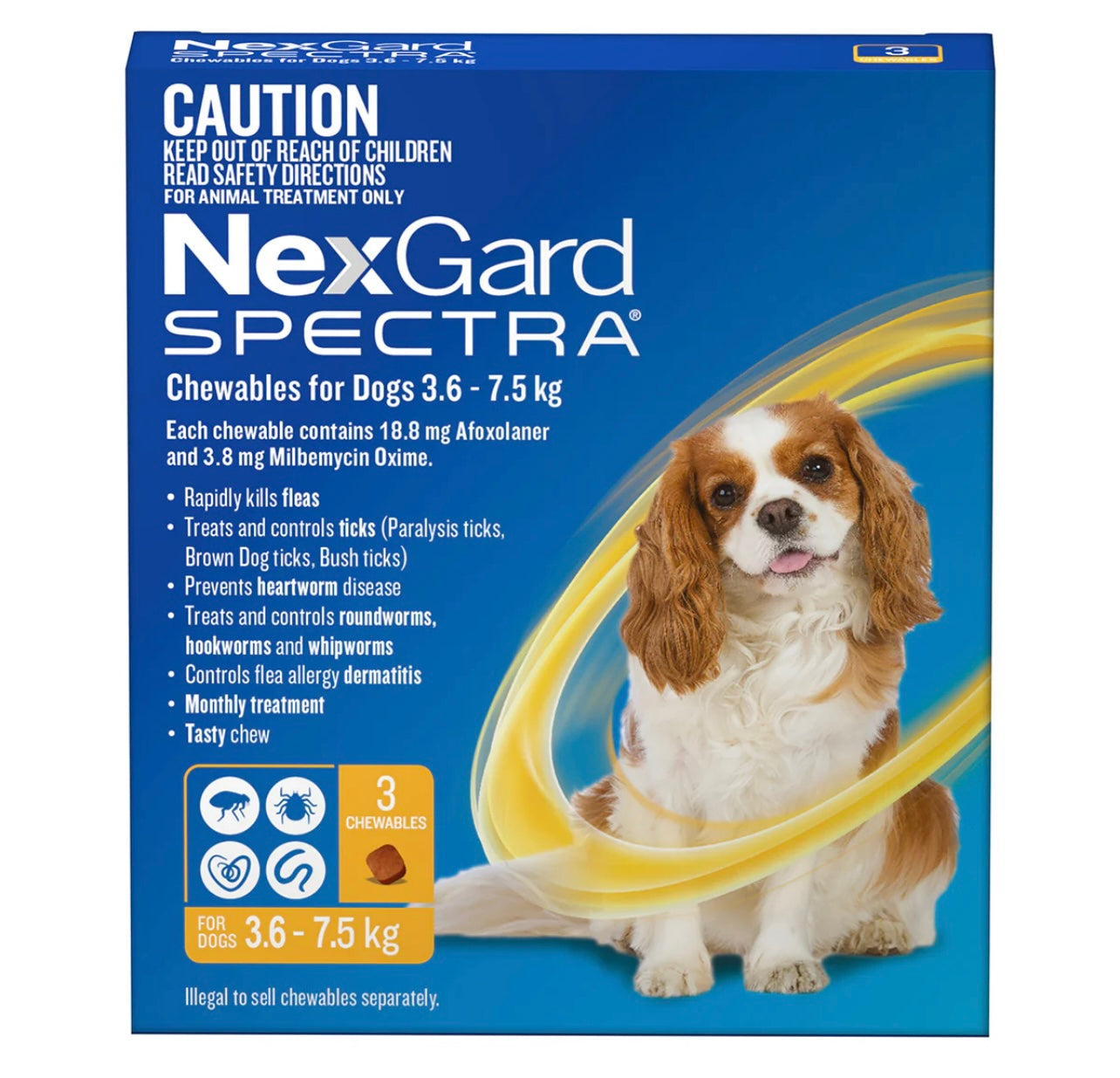 NexGard Spectra 3.6-7.5kg (3Pack)