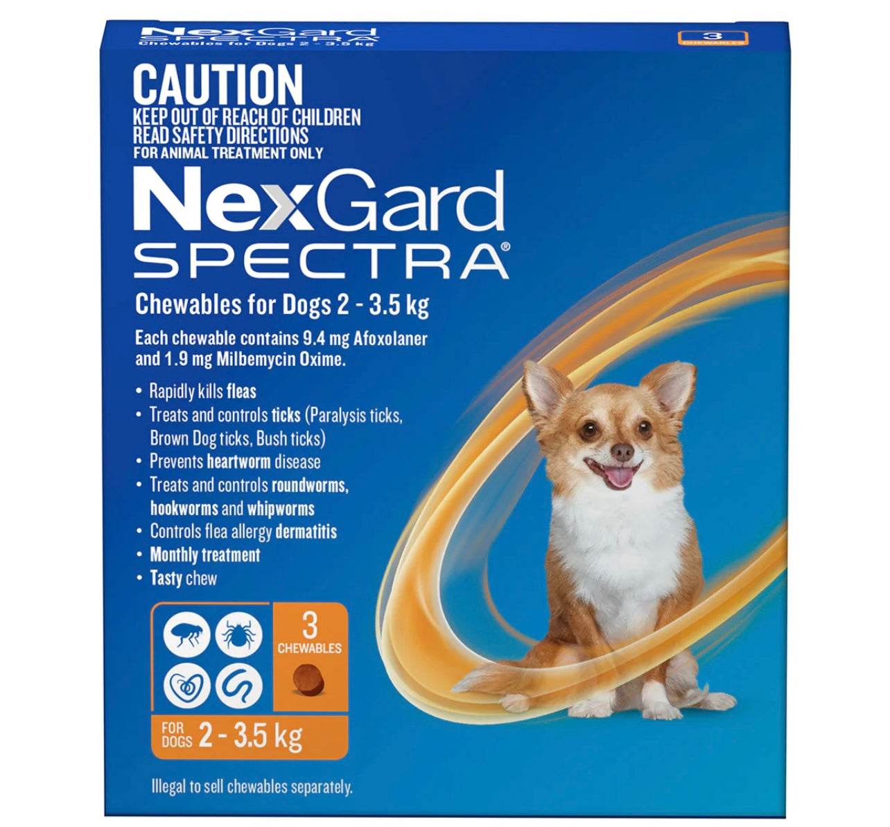 NexGard Spectra 2-3.5kg (3Pack)