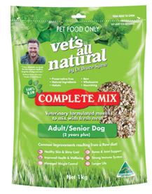 Vets All Natural Complete Mix 15kg : Dog : Adult / Senior (2 Years +) *