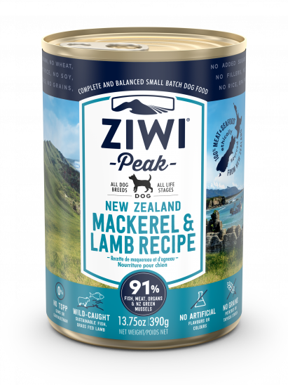 Ziwi Peak : Dog : Canned : Mackerel & Lamb : 390g